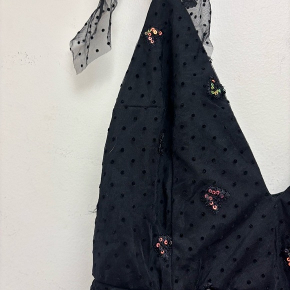 Lucy In The Sky Tia A-Line Dress in Black Butterfly - Picture 5 of 13